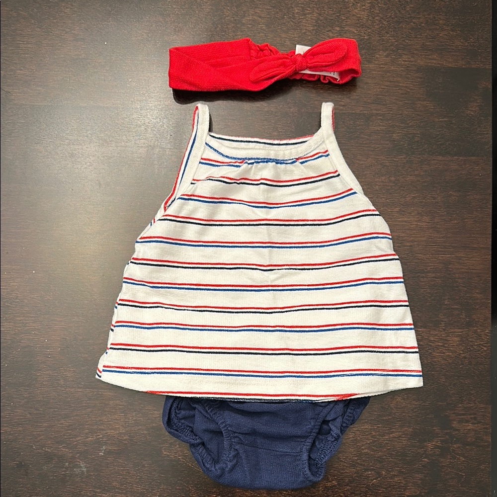 Carter's Red, White and Blue Baby Girl Set